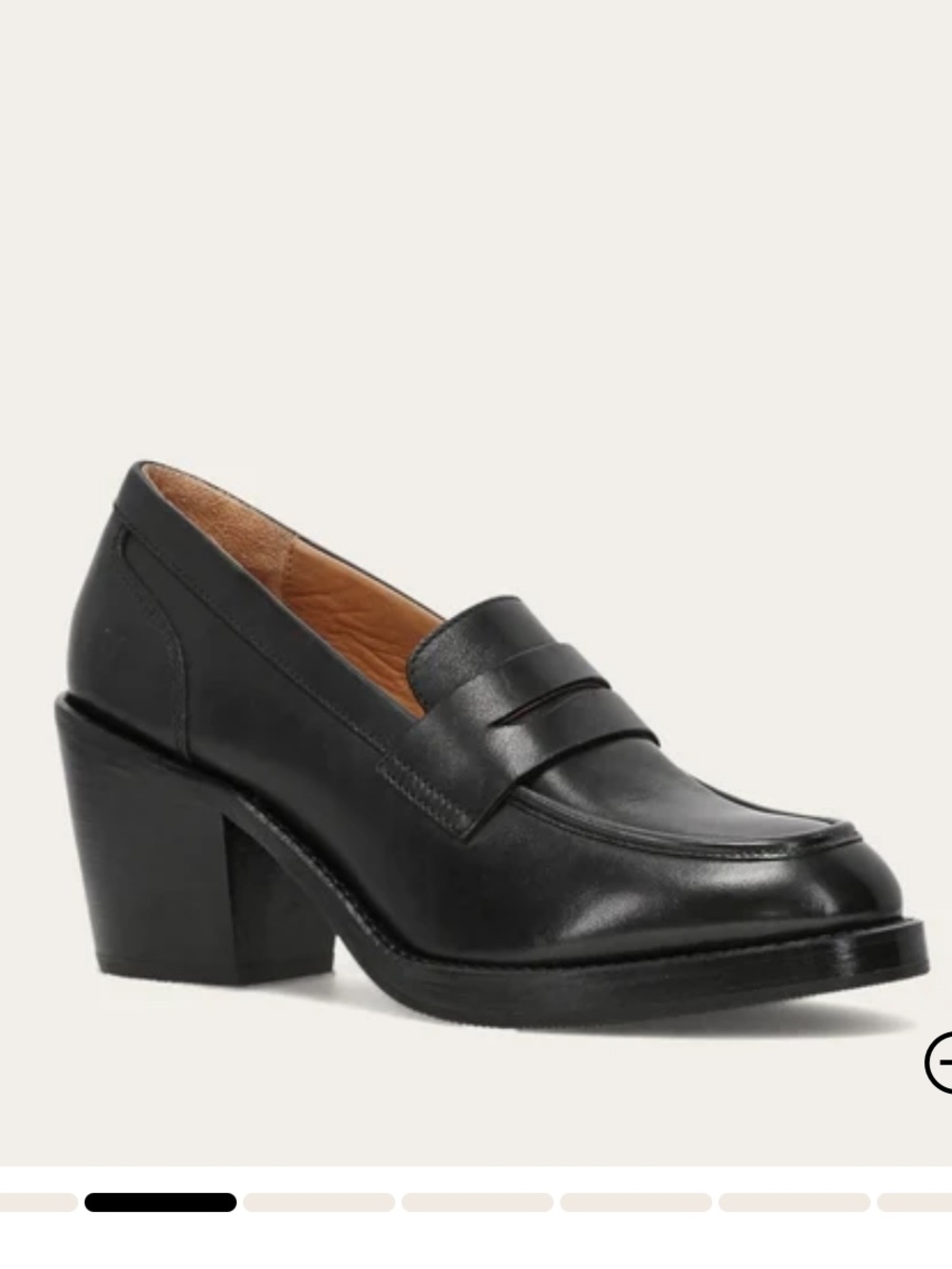 Frye Rylee Block Heel Penny Loafer - Picture 2 of 5